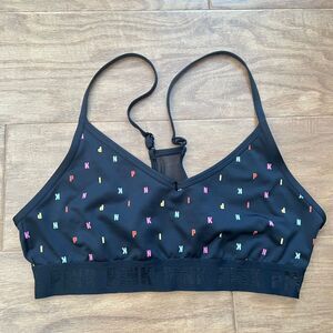 PINK Active Victoria's Secret Sports Bra Size M Black Ultimate Lightly Lined